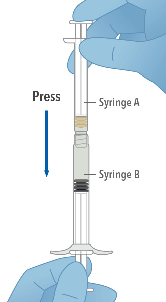 Remove syringe A