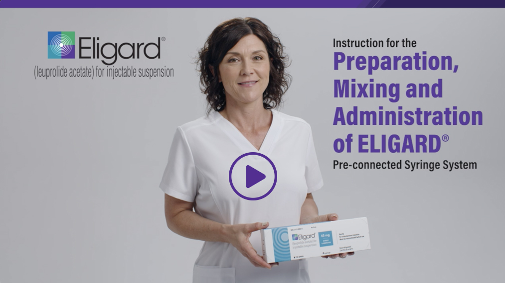 Video of the mixing and administration of ELIGARD